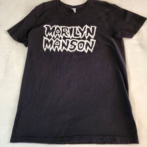 Pacific Marilyn Manson Black Graphic Tshirt Size Medium